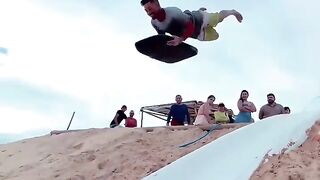 Man jump water gool short video
