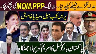 ن لیگ کی چیخ وپکارعدلیہ تگڑے فیصلے کیلیے تیار پریس کلب سِیل، میڈیا خاموشPPP،MQM