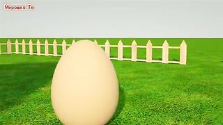 Учим цвета Разноцветные яйца на ферме Miroshka Tv