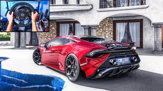 1300HP Lamborghini Huracán Tecnica - Forza Horizon 5 (Steering Wheel + Shifter) Gameplay
