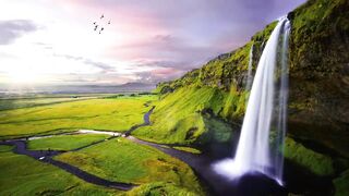 HD Beautiful Falls Video_Background - No Text - No Sound @OneMinuteVideo.