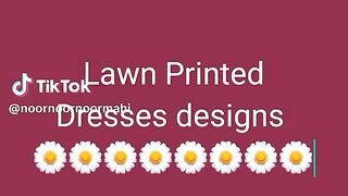 Lawn printed dress design