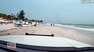 Cop Finds Lost Little Girl on Beach: 'I Miss my Mommy'
