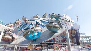 "Rollercoaster Revelry: Happy Times at the Theme Park"