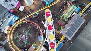 "Carousel Dreams: Joyous Rides at the Amusement Park"