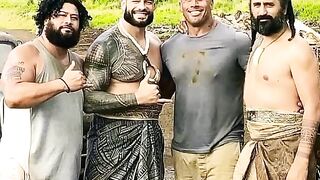 Roman Reigns with his family