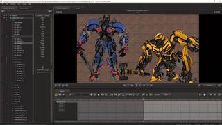 Nemesis Prime Vs Bumblebee Scene Build Speed Art!