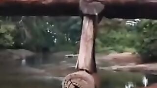 lol at least the wood is right there now to build another bridge