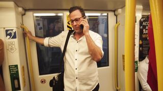 Spreading the joy of laughter on a train 2