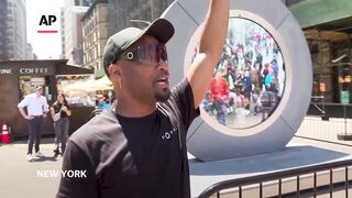 New York-Dublin video link is back up after shutdown for bad behavior
