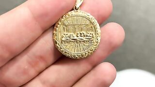 Real Gold Nugget Last Supper Medallions