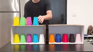Matching Cups on the FIRST TRY!!