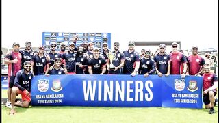 USA won the T20 series against Bangladesh 1-2