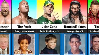 WWE Wrestlers When They Were Kids  Rare Childhood Photos Revealed_