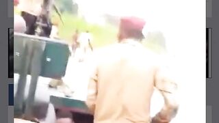 Made him jump in river then shot him