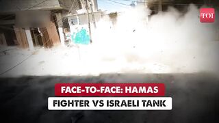 Hamas Fighter Appears In Front Of Israeli Tank; IDF Soldiers Caught Napping | Watch What Happened