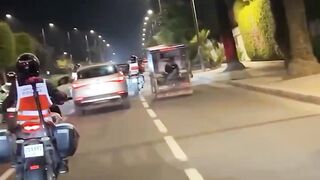 مطاردة مغربية لسائق دراجة  تحت تأثير الأقراص المخلوسة
