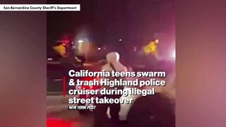 CA teen, 15, allegedly tried to carjack police cruiser as mob swarmed deputy, trashed vehicle