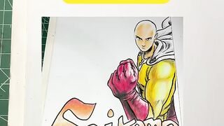 Tutorial menggambar anime saitama