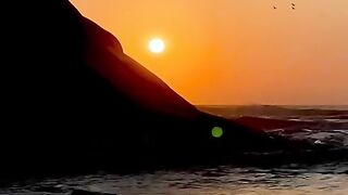 Beautiful evening sea