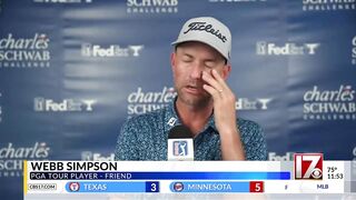 Golfer Webb Simpson talks about friend Grayson Murray, who died
