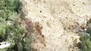Video reveals scale of Papua New Guinea landslide with hundreds feared dead _ AJ #shorts.
