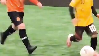 telented boy new messi football