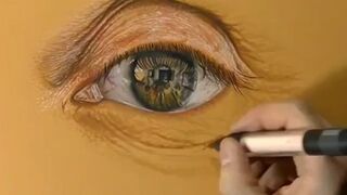 Draw Amazing eye sketch #shorts #drawing #viral