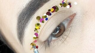 Creative eye makeup