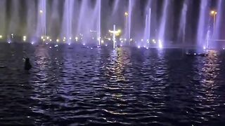 Beautiful view of dancing fountain