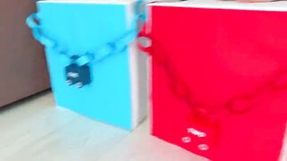 Learning Colors and brands of cars for kids in Mystery safes