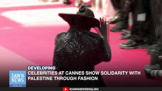 Celebrities At Cannes Show Solidarity With Palestine Through Fashion | Dawn News English