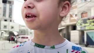 Visually-impaired Palestinian girl breaks down in tears