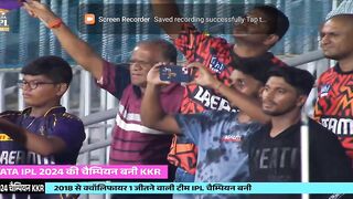 KKR Win Shahrukh Khan wolk Stadium With Family.