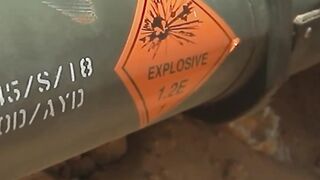 Palestinian Builds Tent of Missiles