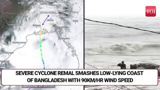 Cyclone Remal Makes Landfall Over Bangladesh, Bengal Coasts With 110-120kmph Max Windspeed