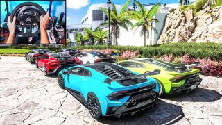 Lamborghini Huracán STO CONVOY - Forza Horizon 5 (Steering Wheel + Shifter) Gameplay