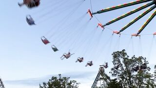 "Thrill Seekers' Joy: A Day at the Amusement Park"