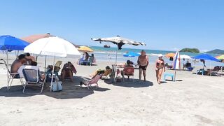 Balneario Beach A Beautiful Day Brazil. Best video enjoy life pretty girl Beach summer.