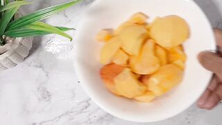 Refreshing Peach juice ASMR