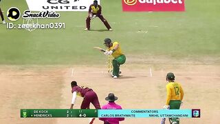 West indies vs south Africa 3rd T20 highlights