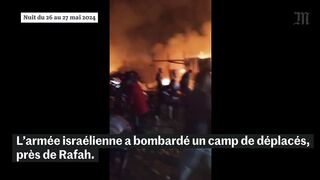 Gaza : Israël bombarde un camp de déplacés près de Rafah