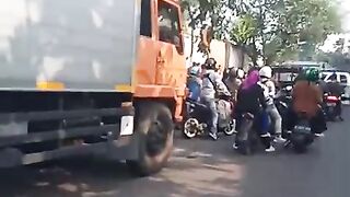 Accident on Jl Cibolerang Bandung
