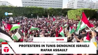 Tunis Protests Erupt Over Deadly Rafah Airstrike | Breaking News