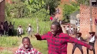 The whole village started dancing????????????_ #africa #dancevideo #trendingshorts #travel #shorts.