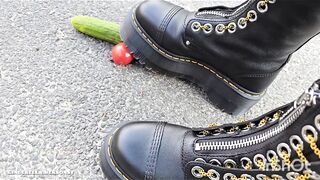 Asmr crushing with boots