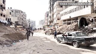 Khan Younis Resident Shows Heartbreaking Remains of Home Destroyed by Strikes