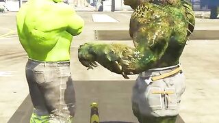 HULK vs Giant slap battle ????????