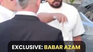 Babar Azam React to Fans in Cardiff For Pushing Him #BabarAzam #BabarAzamBatting