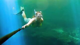 ☀️ #underwater #freediver #freediving #asmr #asmrsounds #satisfyingsounds